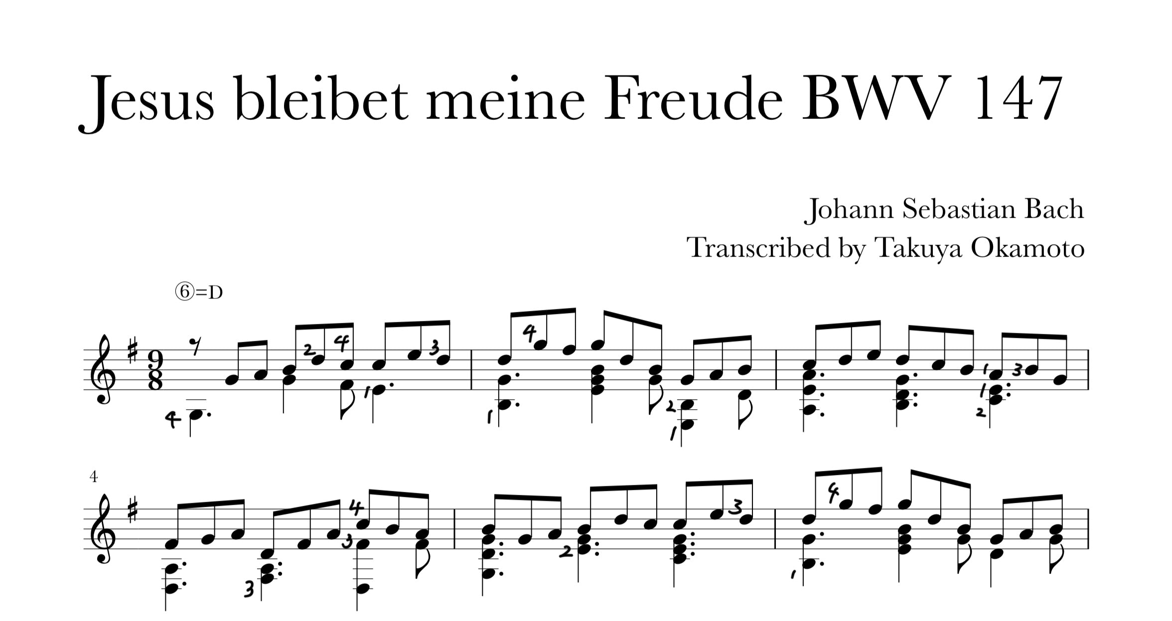 [PDF] JS Bach - Jesus bleibet meine Freude BWV 147