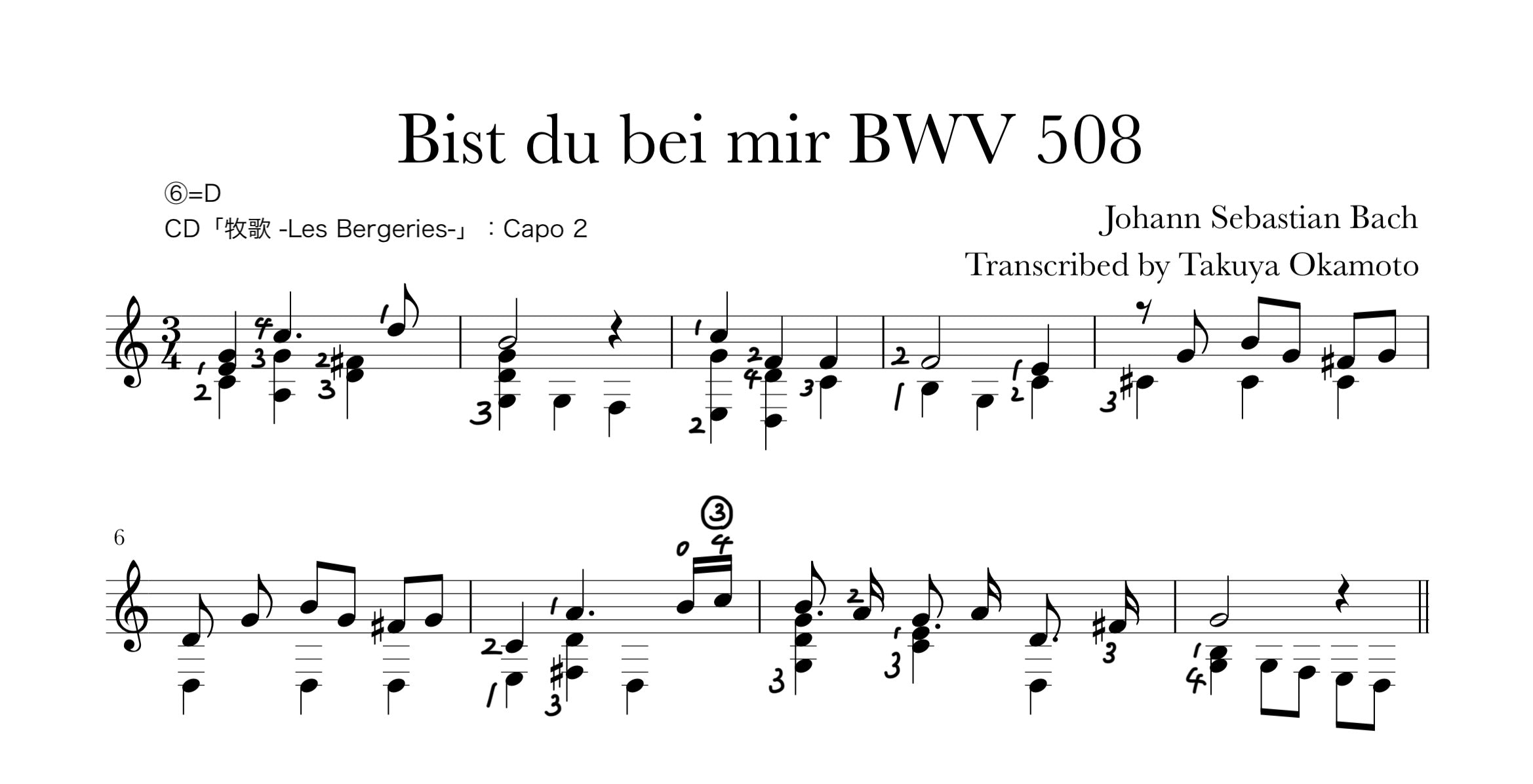 [PDF] Stölzel / JS Bach - Bist du bei mir BWV 508