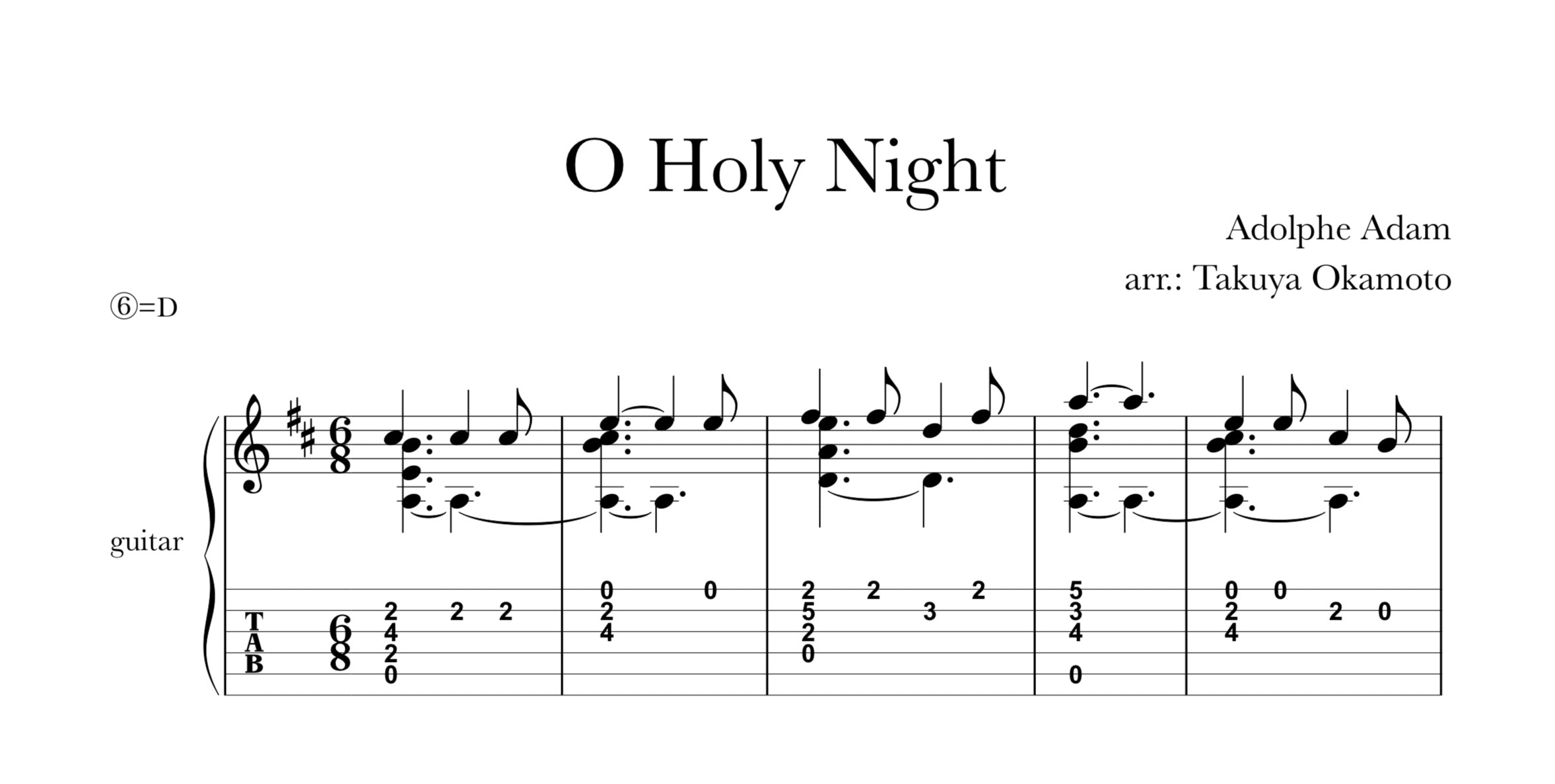[PDF] [TAB] Adam - O Holy Night